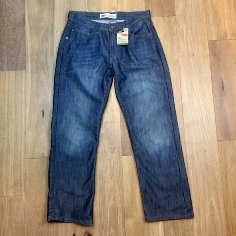 Levi’s 514 Slim Strait Men’s Jeans Husky Sz 34